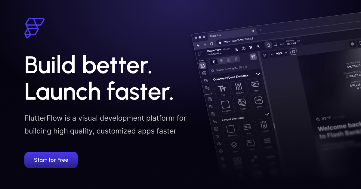 Screenshot of FlutterFlow