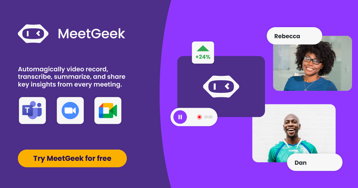 Screenshot of MeetGeek