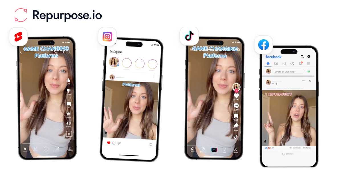 Screenshot of Repurpose.io